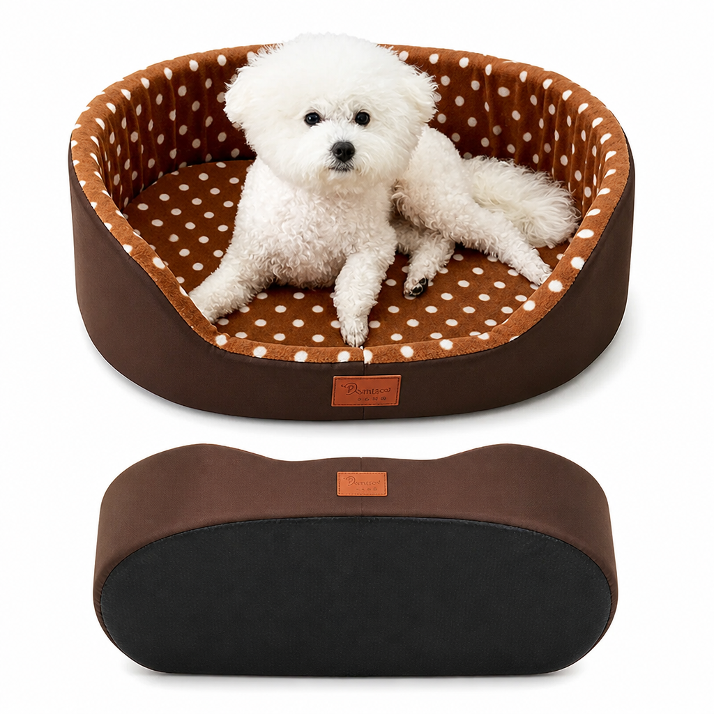 Dog Bed Mat for Small & Medium Dogs | Plush Breathable Cushion | Machine Washable & Durable