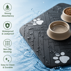 DogBedHouse Absorbent Waterproof Non-Slip Feeding Mat