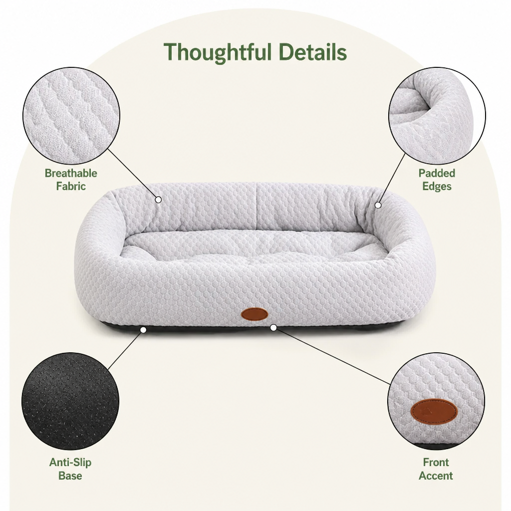 DogBedHouse Breathable Cooling & Supportive Cushioning Dog Bed