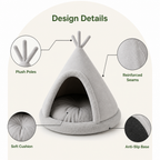 DogBedHouse Washable & Breathable Plush Pet Teepee (Multiple Sizes)