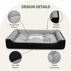 DogBedHouse Thickened Teddy Plush & Machine Washable Pet Mat