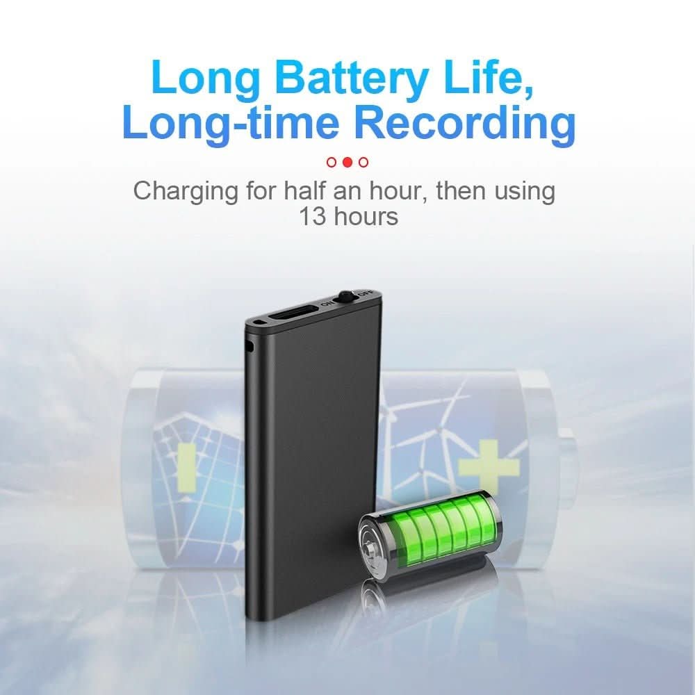 Dictation Device Voice Activation | 50 Hr Recording | Ultra-Compact | Voxlite