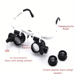 Magnifying Glass with LED | 8x 15x 23x Zoom | Hands-Free | MicroSight