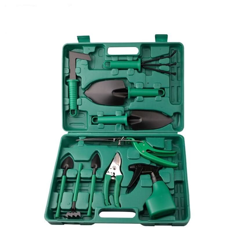 Garden Tool Set | 10 Stainless Steel and ABS Pieces | Ergonomic | TerraSet