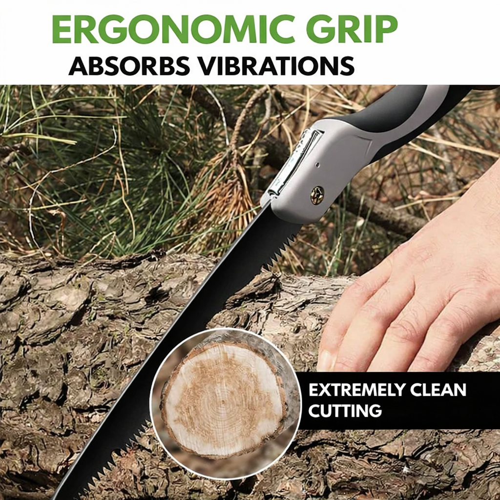 Folding Handsaw | Outdoor Foldable | Accurate Wood Cuts | Waldrix
