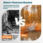 Leaf Blower Air Amplifier Attachment | Airflow Enhancer | Tool-Free Rapid Mount | AirJetPro
