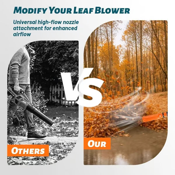 Leaf Blower Air Amplifier Attachment | Airflow Enhancer | Tool-Free Rapid Mount | AirJetPro