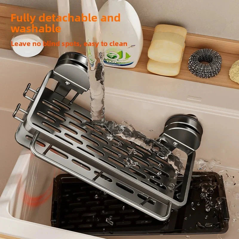 Kitchen Shelf | Powerful Suction Cup Attachment | Open Water Drainage | SnapShelf