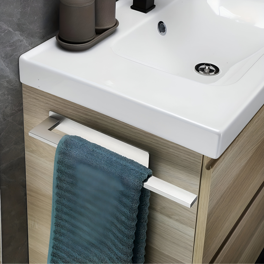 Towel Holder | Wall-Mounted Self-Adhesive | Moisture-Resistant Stainless Steel | BathLine