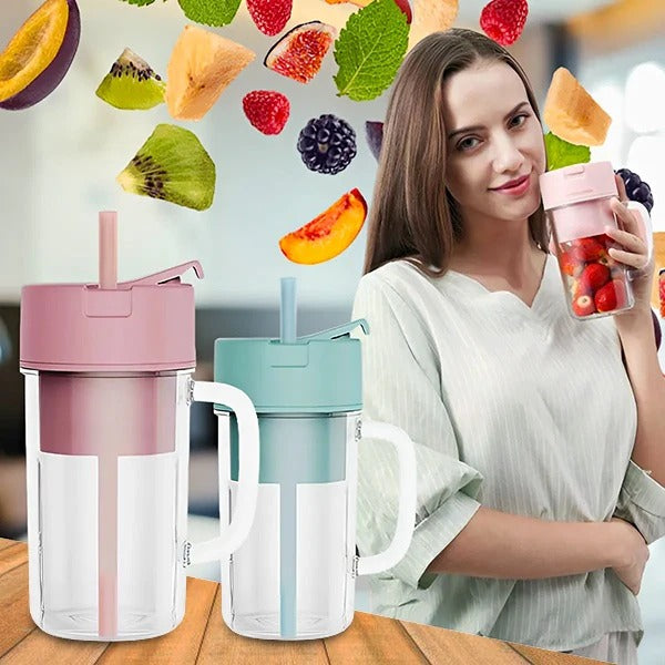 Portable USB Blender | Six-Blade Strength | Leak-Resistant Drinking Cup | GoSmooth