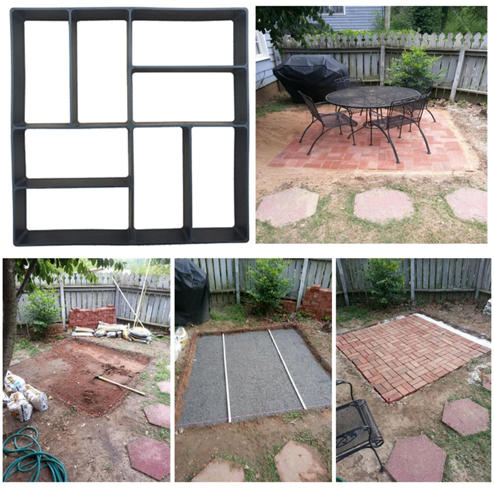 Path Ground Form | Hexagon Concrete | Reusable Paving Template | Moldway