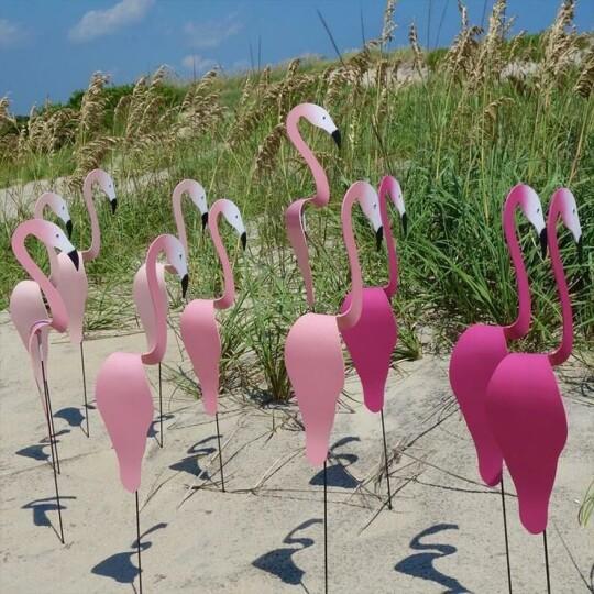 Garden Decor Flamingo Aluminum | Decoration & Wind Vane | Handmade | PinkDrift