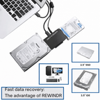 Hard Drive Adapter USB | IDE and SATA Connection | Rapid Data Access | RecoverPro