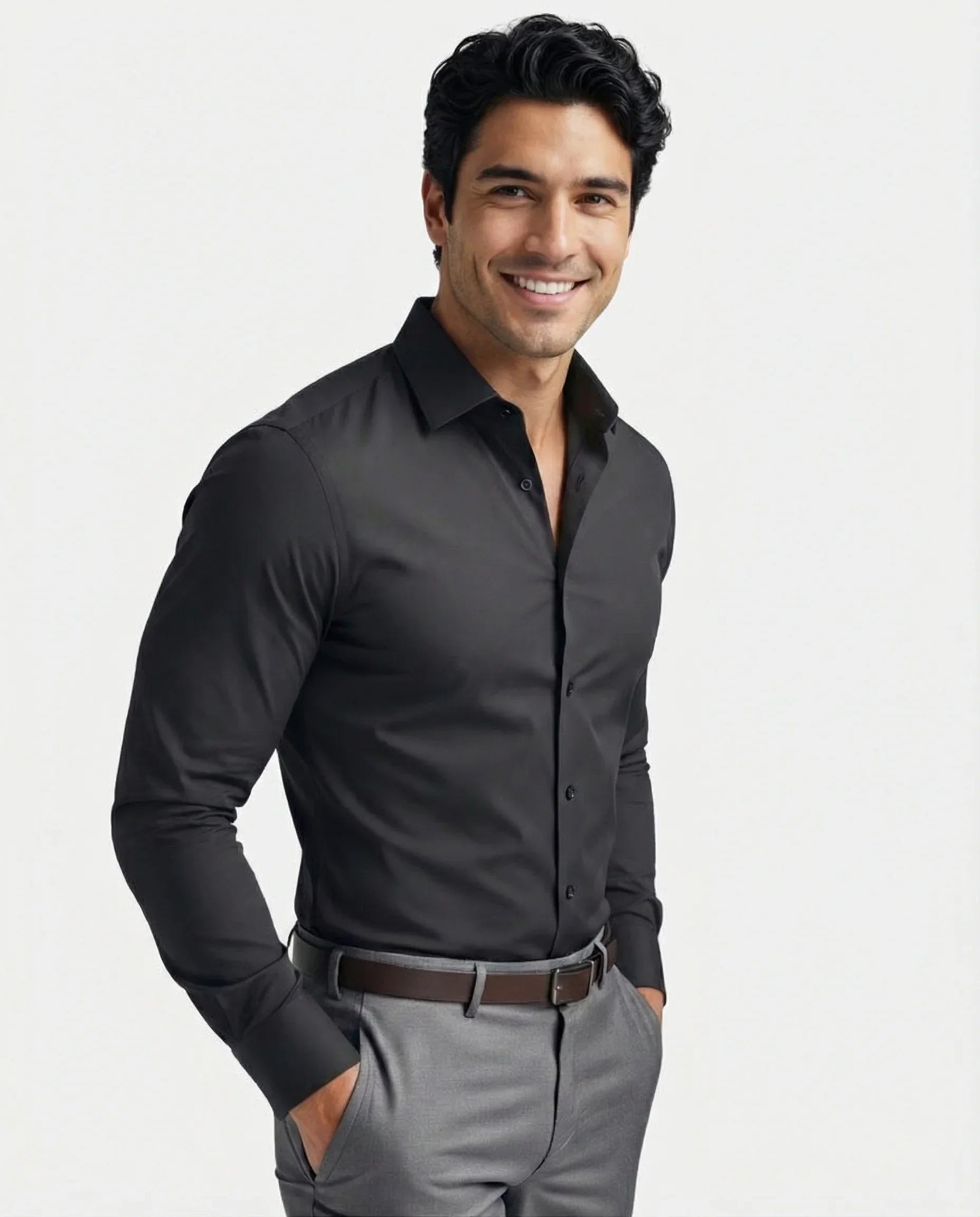StratoFlex™ Shirt — Stay Unstoppable with Wrinkle-Free Power and All-Day Cool Confidence