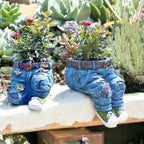 Creative Flower Pot | Denim Style | Weather-Resistant | Potpants