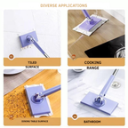 Floor Cleaner | Flat Mop with 360° Rotating Head | Touch-Free Pad Swap | MopMate