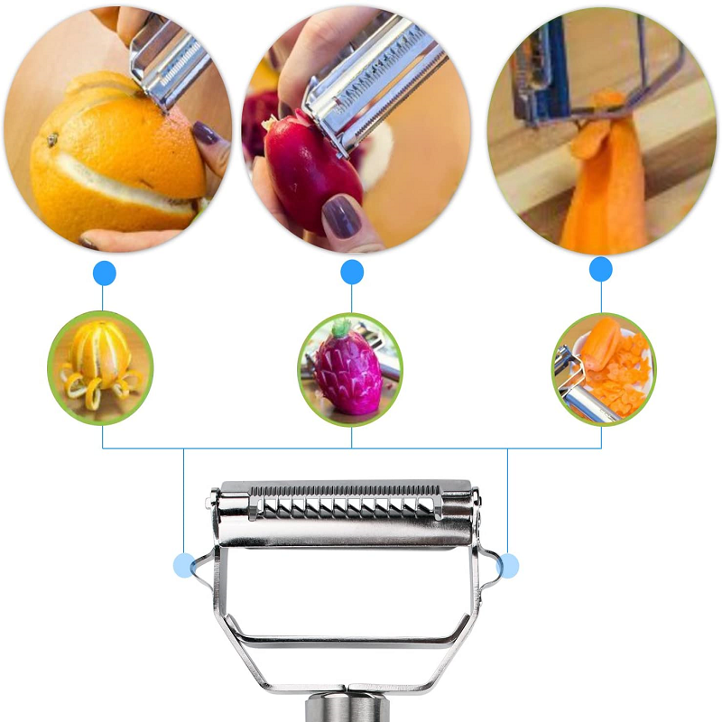 Vegetable Peeler | Dual Blades | Stainless Steel | Kitchen Blade