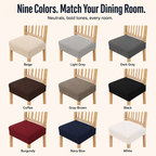 SlipGuard™ Jacquard Chair Covers — Protect Every Seat Against Spills, Stains & Sticky Fingers
