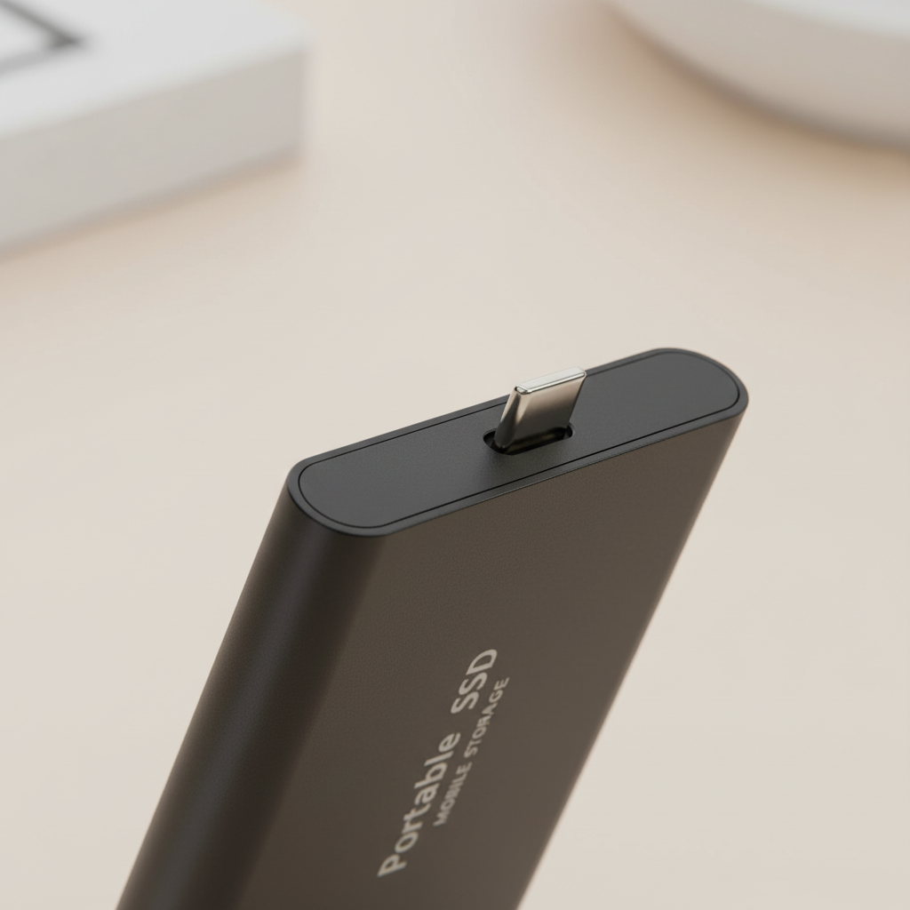 External SSD with 128GB | Quick Data Backup | USB C Connection | DataPulse