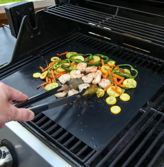 Non-Stick Grill Mat | Easy Grilling Cleanup | Perfect for Meat, Fish, and Veggies | GrillClean