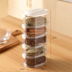 Spice Boxes | Organize Faster Than Ever | Stackable, Airtight, Clear | SpiceNest