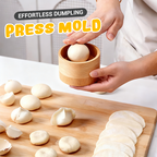 Dumpling| Dough Press crafted from Wood | Stick-Resistant Surface | DumpliForm