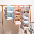 Vertical Hanging Closet Storage | Foldable Shelves | Wardrobe Organizer | Stackly