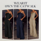 Vespera Luxe™ Strapless Jumpsuit — Own Every Room with Confidence and Flawless Fit