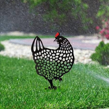 Chicken Garden Decoration | Weather-Resistant | Outdoor Ornament | Henscape