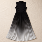 LioraMist™ – Sleeveless Ombre Pleated Maxi Dress with Hidden Pockets
