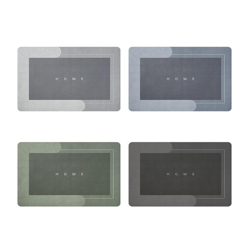 Quick-Drying Bath Mat | Ultra Absorbent Microfiber | Slip-Resistant | Aquasoft