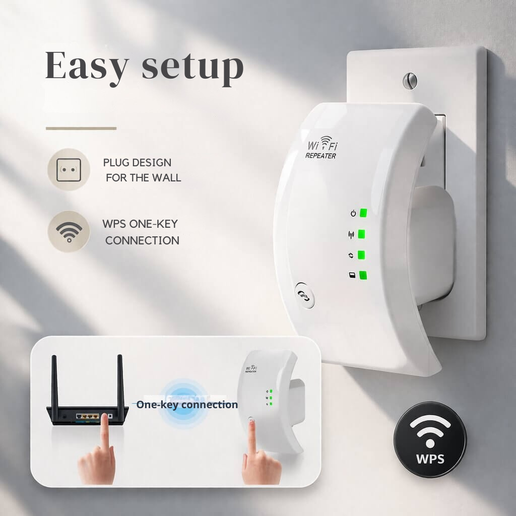 Signal Booster | Extended Range | Simple Plug and Play Installation | WiFiora