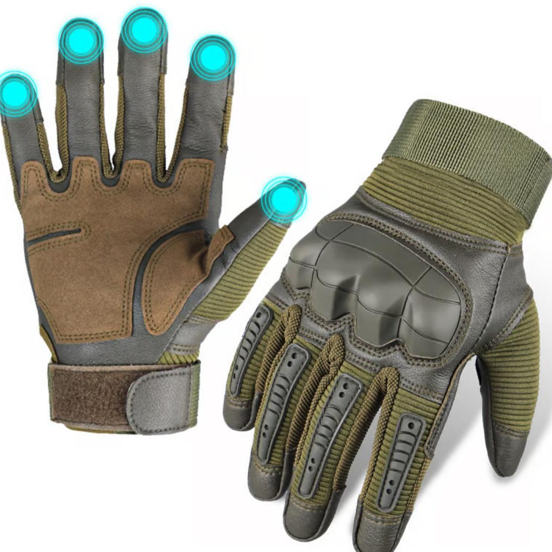 Full Finger Gloves | Kevlar & TPR Knuckle Guards | Touchscreen | Griplux