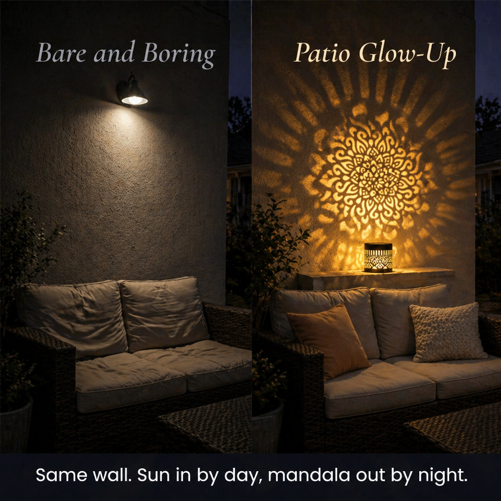 LumaMandala™ — Project Mesmerizing Mandala Designs on Your Patio Every Evening