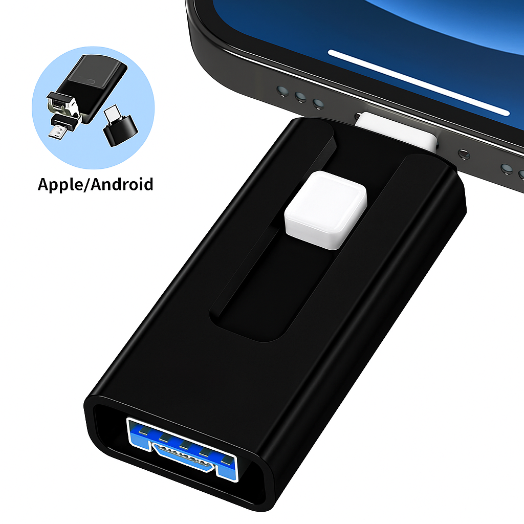 USB Stick | Expanded Storage Capacity | Multi-Port File Transfer | SnapStick
