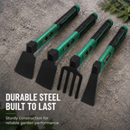 Garden Hand Tool | Anti-Slip Rubber Handle | Shovel, Hoe & Rake | Transplanting & Lawn Care