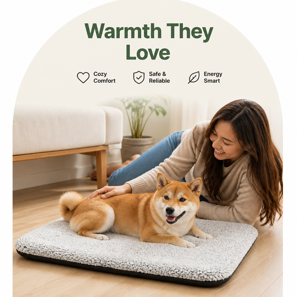 DogBedHouse Self-Heating & Heat-Reflective Pet Mat (Washable)