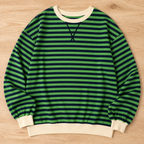 VeroLuxe™ Casual Long Sleeve Round Neck Striped Shirt — Wrap Yourself in Soft Confidence and Effortless Style All Day