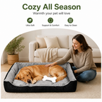 DogBedHouse Thickened Teddy Plush & Machine Washable Pet Mat