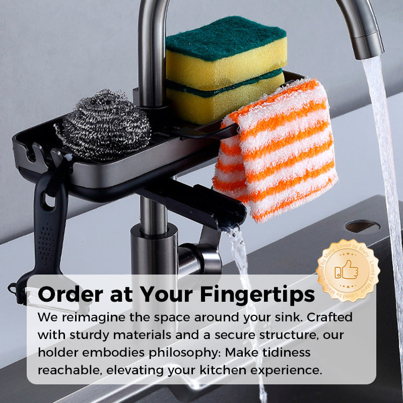 Sink Rack | Speeds Up Sponge and Brush Drying | Clamp Mount | SinkSmart