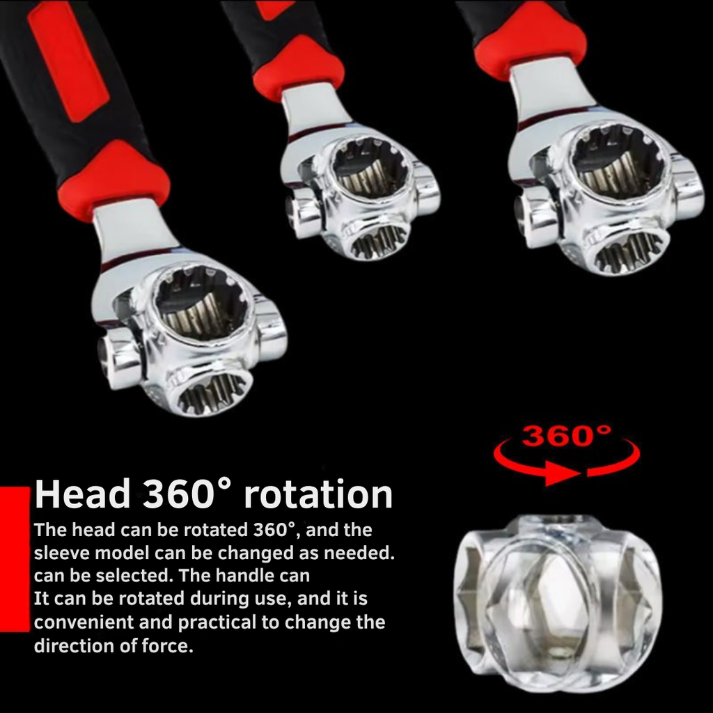 GripForce™ 48-IN-1 Multi-Wrench — Crush Every Bolt Fast with Effortless Power in Your Palm
