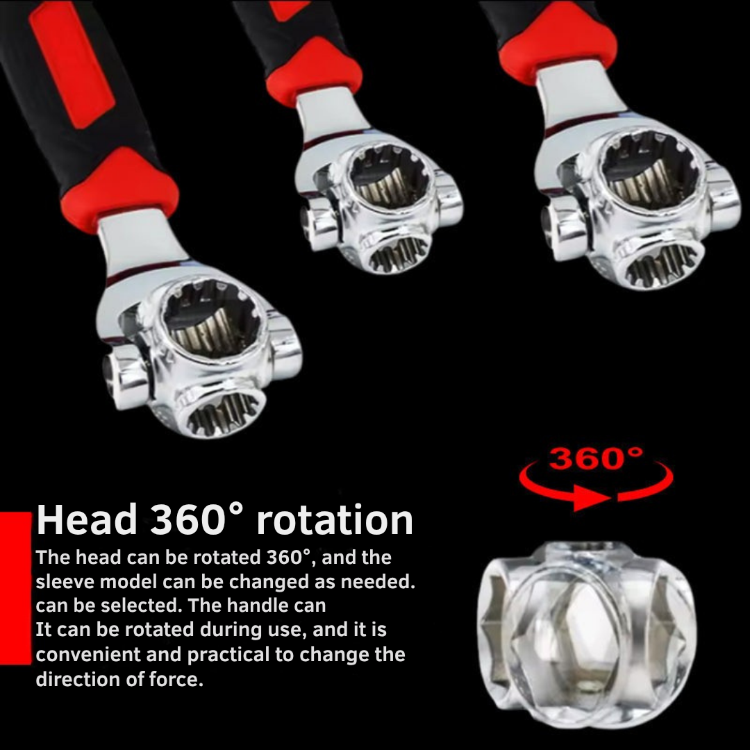 GripForce™ 48-IN-1 Multi-Wrench — Crush Every Bolt Fast with Effortless Power in Your Palm