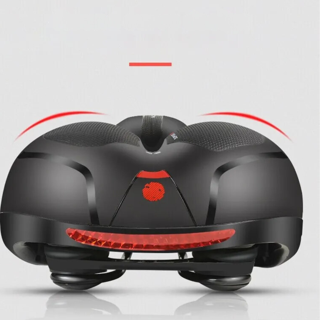 Bicycle Saddle | Dual Suspension & Memory Foam | Ventilation Groove | Veloflex