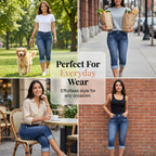 VeloraFlex™ Denim Capris — Sculpt Your Curves in All-Day Comfort and Freedom