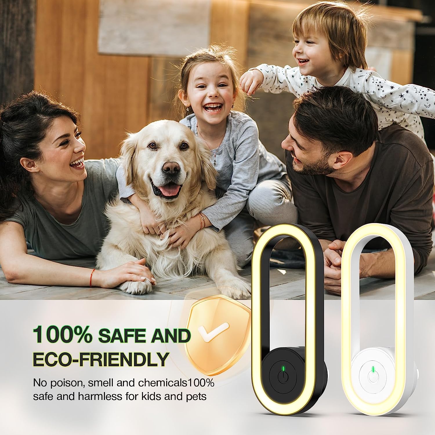 Mosquito Repellent Ultrasound | 360° Complete Coverage | Quiet & Radiation-Free | Zappex