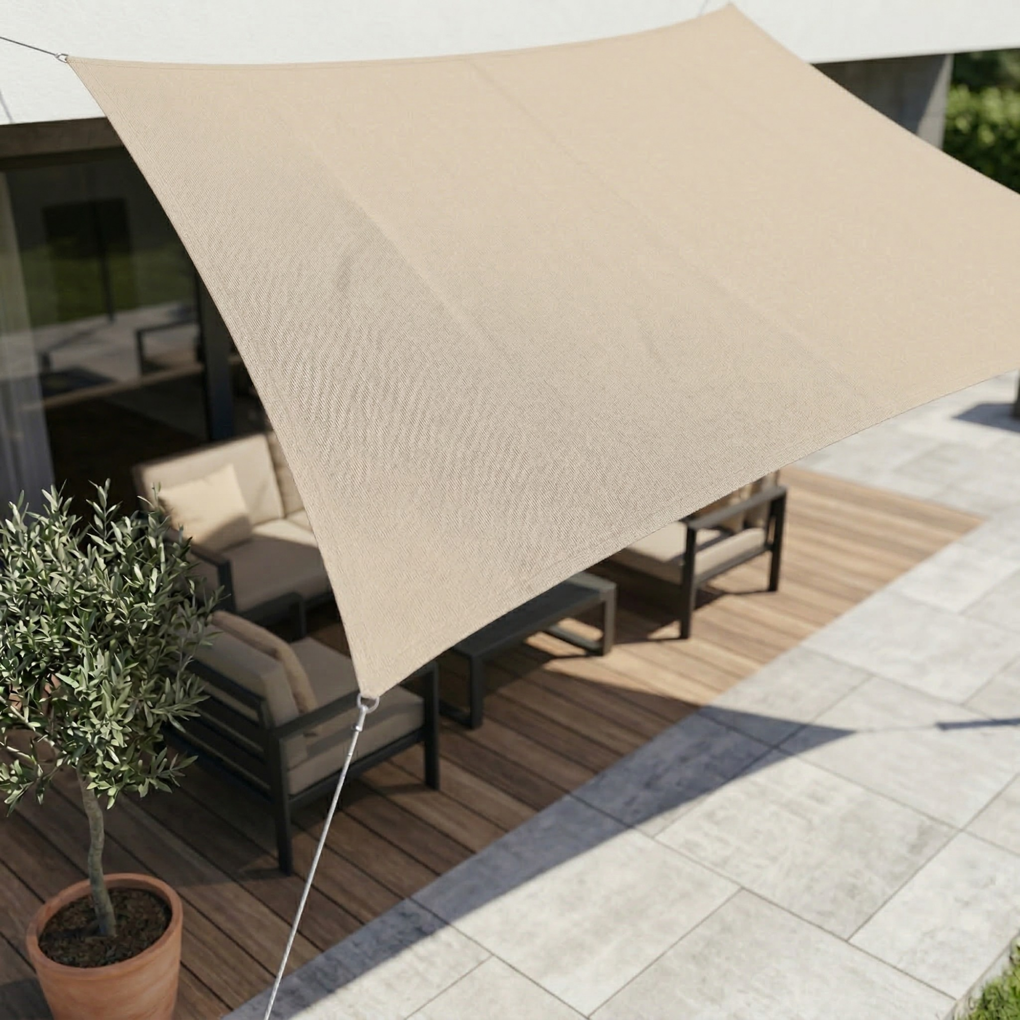 Rectangular Waterproof Sun Shade | Waterproof Outdoor Material | UV Defense | SkyCover