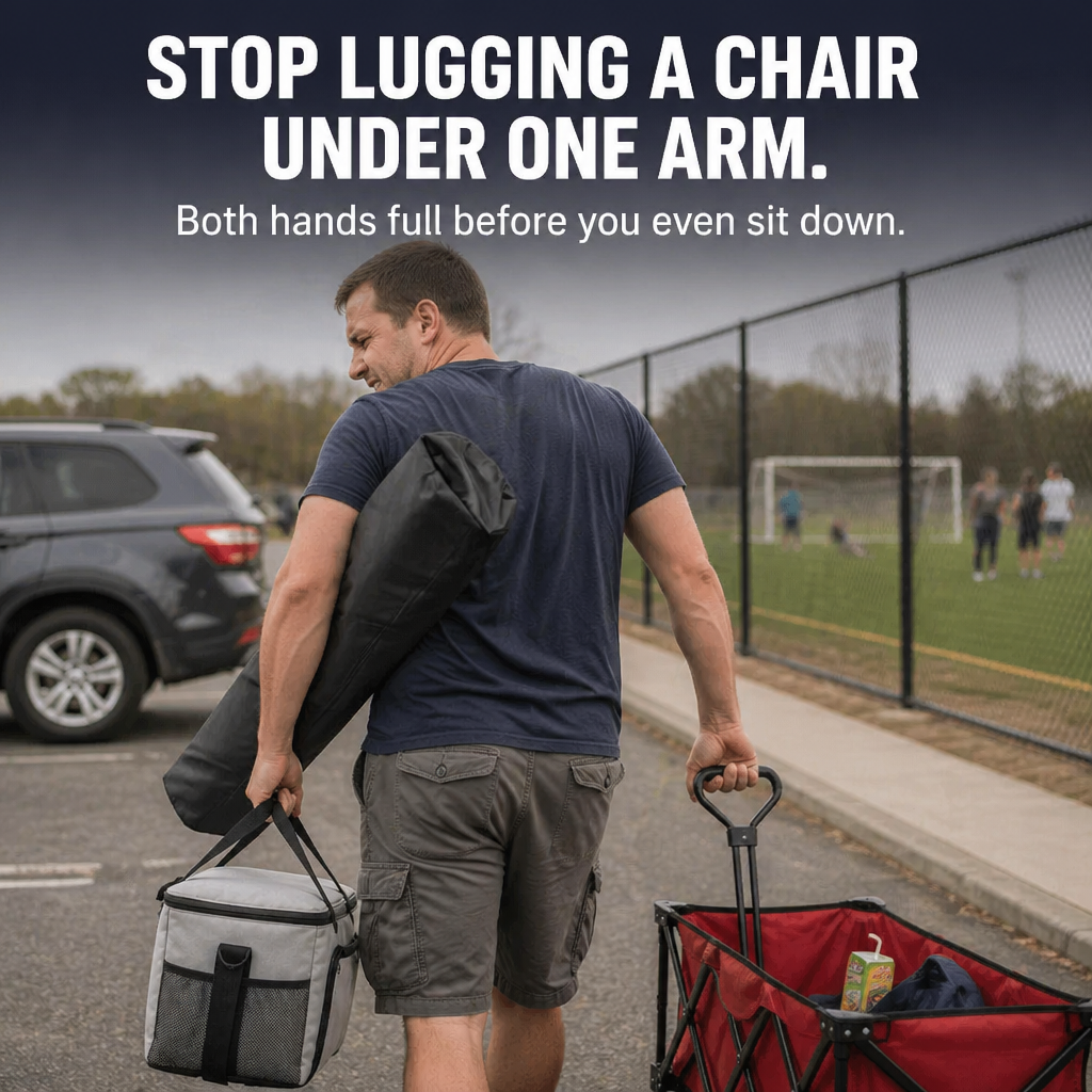 SlingSit™ — Wear Your Comfort and Sit Instantly Anywhere