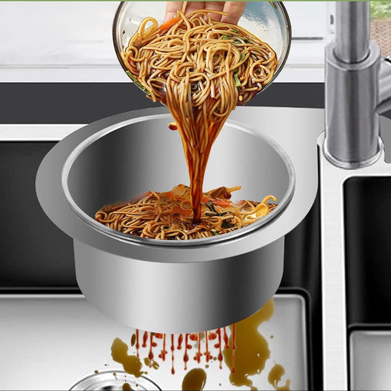 Stainless Steel Sink Strainer | Swan-Style Drain Filter | SinkStrainer