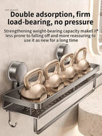 Suction Cup Bathroom Shelf | No Drilling | Drip Catcher | SnapShelv