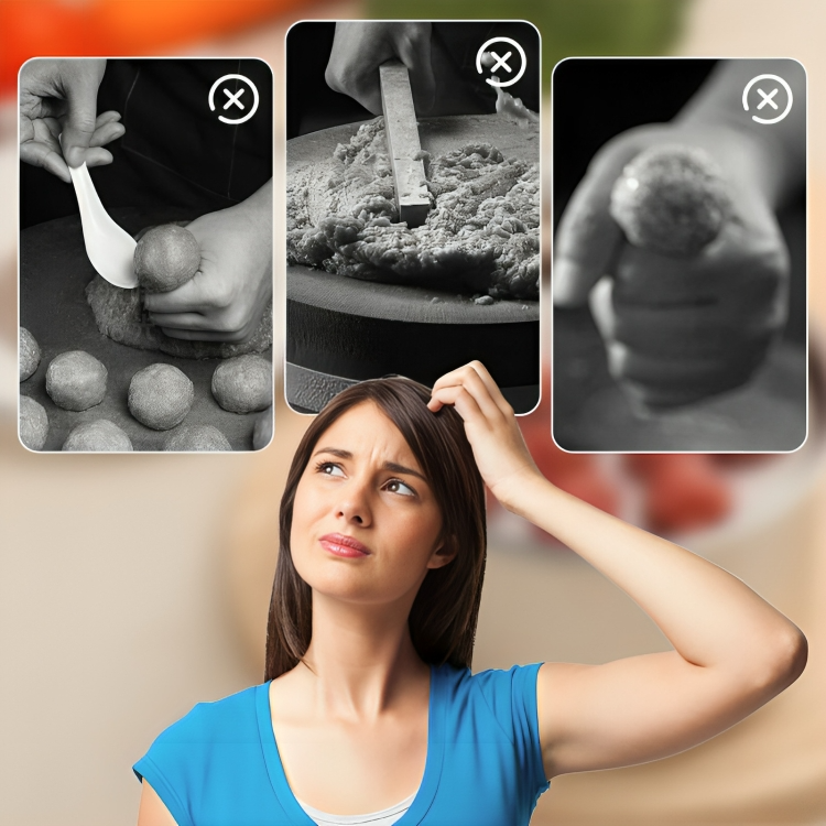Meatballs | Consistent Size | Stainless Steel Kitchen Assistant | FlavoForm
